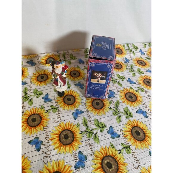 Polystone Santa Claus Lamp Ornament 2 1/8in Tall NIB - Picture 5 of 10